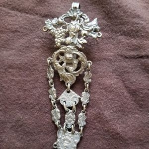 Sterling Silver Chatelain Holder - Victorian